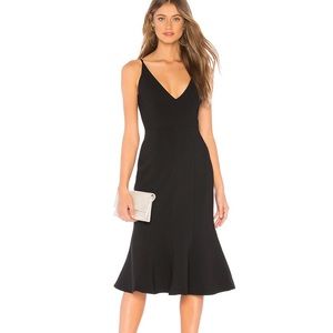 aijek Camille Bonded Fit Flare Dress